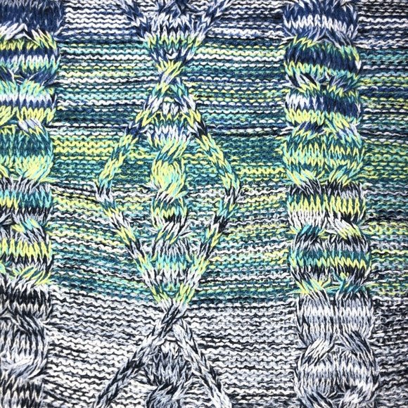 JPR John Paul Richard Cable Knit Marled Cowl Neck - Picture 3 of 7